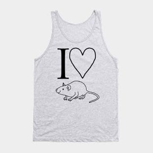 I Love My Rat Tank Top